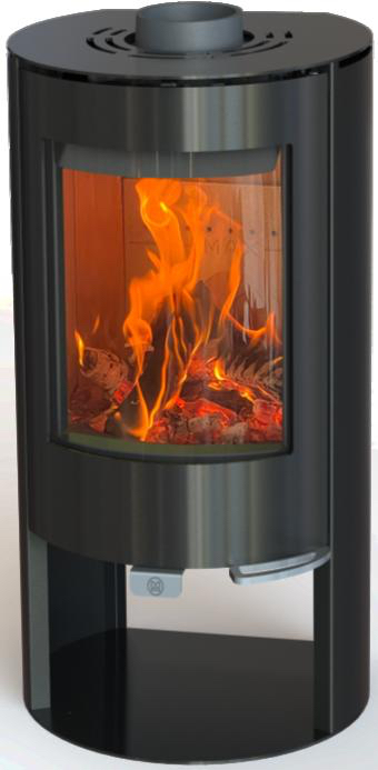 H50M wood burning stove with integrated cooktop